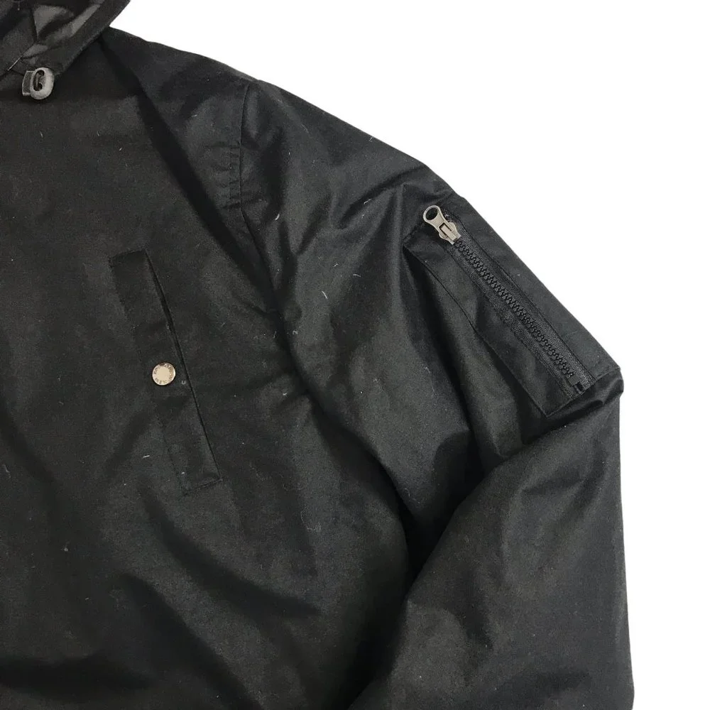 Atlas For Men Black Jacket Coat Sz Large Removable Hood Pockets Hockey Champions - Picture 4 of 12